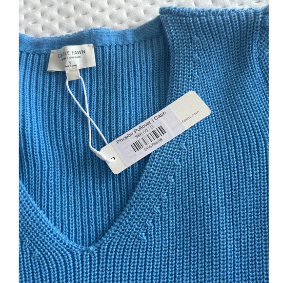 NWT Gentlefawn Phoebe Pullover Sweater in Capri/Blue - Picture 6 of 8